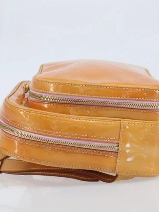 LOUIS VUITTON Monogram Vernis Marley Backpack Pink M91039 LV Auth LNZ301 main image 12